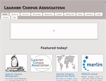 Tablet Screenshot of learnercorpusassociation.org